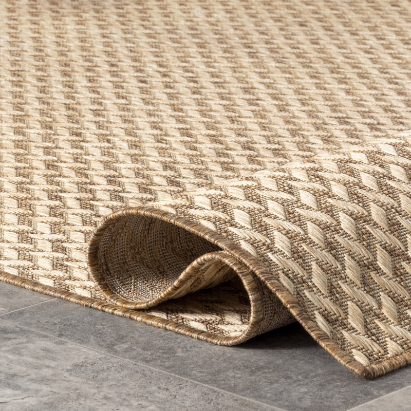 Sand & Stable™ Malaya Herringbone Power Loom Indoor/Outdoor Rug